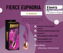 FIERCE EUPHORIA G KNIGHT VIBRACDOR EXÓTICO CURVAS G Y PODEROSO SEXSHOP